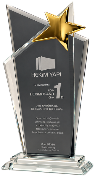 kristal plaket